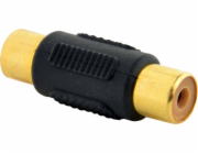 Gembird AV adaptér RCA (Cinch) - RCA (Cinch) černý (A-RCAFF-01)