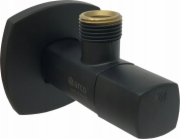 Rohový ventil A-80, černý matný 1/2"X1/2"