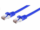 C-TECH Kabel patchcord Cat6, FTP, modrý, 0,25m
