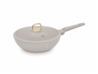 Pánev WOK s titanovým povrchem a poklicí 28 cm Sahara Col...