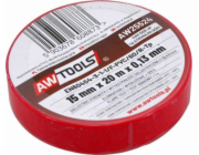 AWTools IZOLAČNÍ PÁSKA 15mm x 20m ČERVENÁ