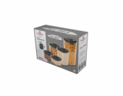 Sada boxů na potraviny 10 ks černá BH-8577