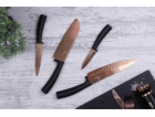 Sada nožů s nepřilnavým povrchem 4 ks Rosegold Metallic L...