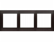 Kontakt-Simon  54 Premium PREMIUM 3násobný rám pro sádrokartonové krabice IP20 / IP44 matná černá DRK3/49