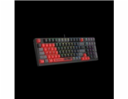 A4tech Bloody Klávesnice S98 Sports, herní klávesnice, mechanická, drátová, Red Switch, CZ/SK, Černá