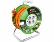 AWTools Garden Line naviják prodlužovacího kabelu 4 zásuvky 3 x 1mm 10A 15m (AW70211)