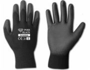 PRACOVNÍ RUKAVICE PURE BLACK RŮŽOVÉ 9/BS