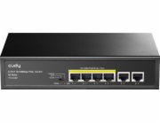 Cudy FS1006P síťový přepínač Nespravované Fast Ethernet (10/100) Podpora napájení po Ethernetu (PoE) Černá