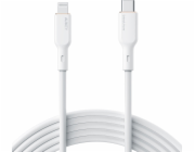 AUKEY CB-SCL2 Power Delivery USB C - Lightning Apple 1,8m 27W 3A silikonový kabel bílý