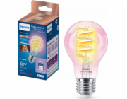 WiZ | Philips Smart WiFi vlákno Clear RGB | E27 | 6,3 W | Plná barva