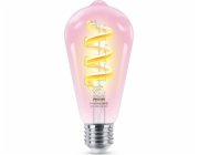 WiZ | Philips Smart WiFi vlákno čiré ST64 RGB | E27 | 6,3 W | Plná barva