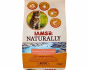 IAMS Naturally Adult severoatlantický losos & rýže - suché krmivo pro kočky - 2 7 kg
