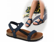 FOOTWEAR HEAVEN AD MED MF230091007 VELIKOST. 45 BARVA MODRÁ