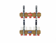 Rozdělovač podlahového topení, 4 kroužky, 1" x 3" EUROKONUS