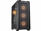 COUGAR PC skříň MX600 Black Mid Tower Mesh Front Panel 3 ...