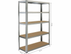 FIELDMANN FDR 1820 Kov. regál 180x120x40 FIELDMANN