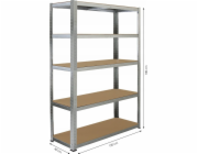 FIELDMANN FDR 1820 Kov. regál 180x120x40 FIELDMANN