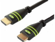 TECHLY 304475 Monitor cable HDMI-HDMI M/M 1.4 Ethernet shielded 2m black