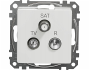 R-TV-SAT Schneider Electric Sedna Design&Elements zásuvka bílá