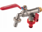 KULOVÝ SACÍ VENTIL Ferro KCD1 SE 2 PŘIPOJENÍMI 3/4, 1/2 F...