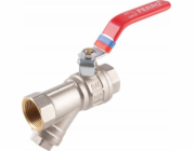 KULOVÝ VENTIL Ferro KFPZF2. VODA S 3/4'' RUKOJEŤOU, VÍČKEM, S FILTREM A SYTIČKOU F-POWER // ZKWF-20-WW-R-FER-POWER