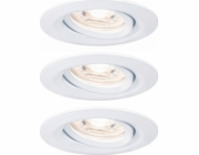 Paulmann Nova mini LED zapuštěné svítidlo, otočné, 3x4W, 2700 K, matně bílá, 230V