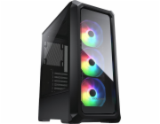 COUGAR PC skříň ARCHON 2 RGB Black Mid Tower TG Front Panel 3 x ARGB Fans 3mm TG Left Panel