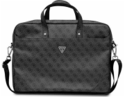 Guess 4G PU Triangle Logo Computer Bag 15/16" Black Luxusní pouzdro značky GUESS vyrobené z kvalitní EKO kůže určené pro notebooky o velikosti 15" až 16" vás jistě zaujme jemně texturovaným povrchem 