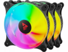Sada 3 ks ARGB SAVIO BLAST FAN SET 3 x 120 mm 3-pin 5V 4-...