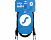SSQ JMJM2 - Kabel 2x Jack mono 6,3 mm - 2x Jack mono 6,3 mm, 2 m