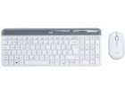 Logitech Slim Wireless Keyboard and Mouse Combo MK470 - O...