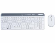 Logitech Slim Wireless Keyboard and Mouse Combo MK470 - OFFWHITE - CZE-SKY INT L - INTNL