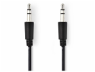 NEDIS kabel jack 3,5 mm - jack 3,5 mm/ černý/ bulk/ 1m