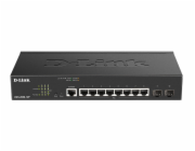 D-Link DGS-2000-10P síťový přepínač Řízený L2/L3 Gigabit Ethernet (10/100/1000) Podpora napájení po Ethernetu (PoE) 1U Černá