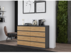 Topeshop M8 140 ANT/ART KPL komoda