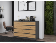 Topeshop M8 140 ANT/ART KPL komoda
