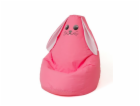 Sako taška pouf Králík růžový L 105 x 80 cm
