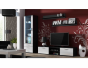 Cama vitrína SOHO S1 černo/bílý lesk