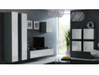Cama Obývací skříň sestava VIGO 24 šedo/bílý lesk