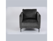 KŘESLO TMAVĚ ŠEDÁ MAKULA