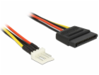 Delock napájecí kabel SATA 15 pin samec > 4 pin floppy sa...