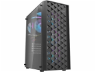 Počítačová skříň Darkflash DK351 + 4 ventilátory (černá)