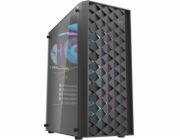 Počítačová skříň Darkflash DK351 + 4 ventilátory (černá)