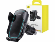Bezdrátový nabíjecí držák do auta Baseus MilkyWay Pro 15W (černý)