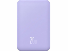 Magnetická mini powerbanka Baseus 5000mAh 20W (fialová)