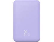 Magnetická mini powerbanka Baseus 5000mAh 20W (fialová)