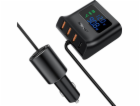 Nabíječka do auta Acefast B8, 3x USB + USB-C, 90 W (černá)