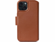 Decoded Leather Detachable Wallet for iPhone 15 Plus Tan