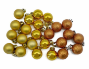 plastický Hračky na vánoční stromeček CHRISTMAS TOUCH N4/2524ABY, 24 ks