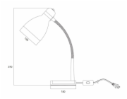 Stolní lampa DOMOLETTI TIMBER MT29988-1, 40 W, E27